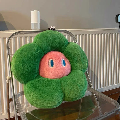 Cute Floral Pillow with Face