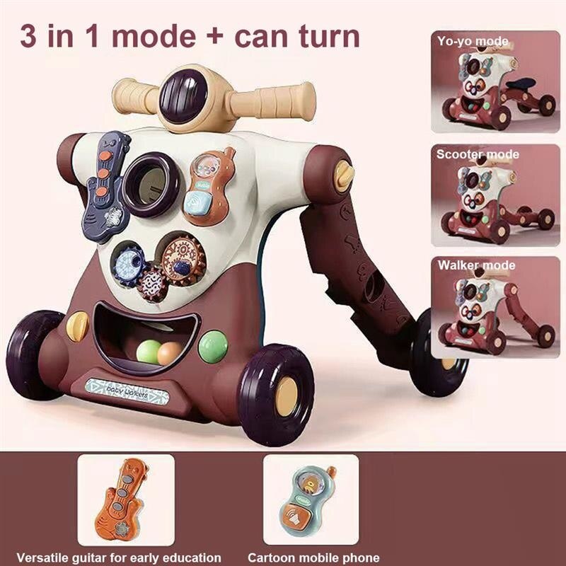 Safe 3-in-1 Baby Push Walker Cart - Befez