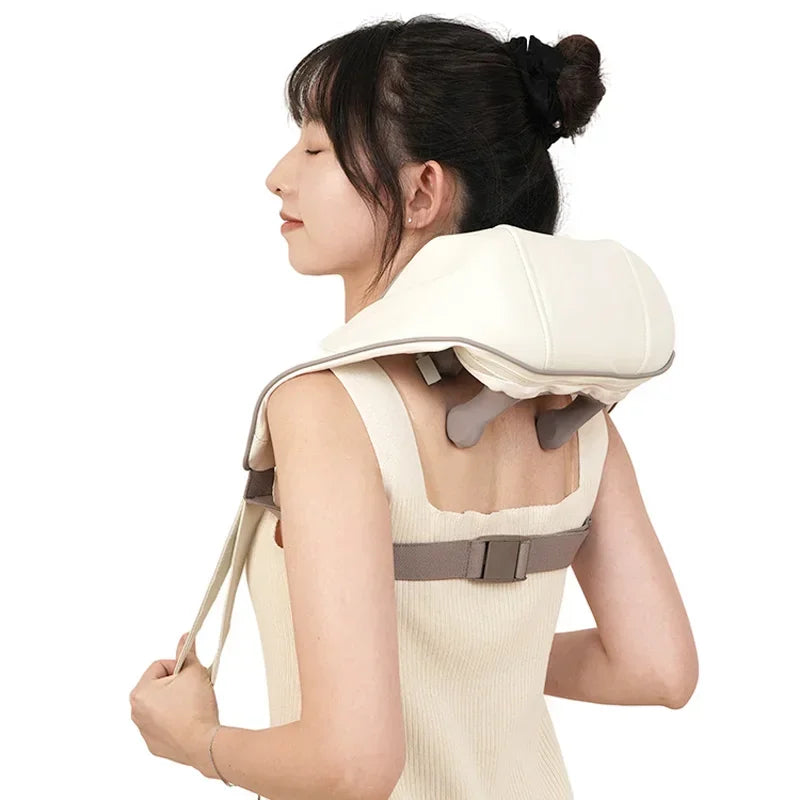Portable Neck Massager Shawl with Heat and Knead Function - Befez