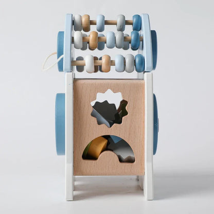 Fun Wooden Building Block Rocket Set