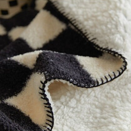 Warm Plaid Blanket Throw