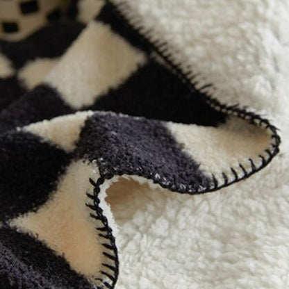Warm Plaid Blanket Throw