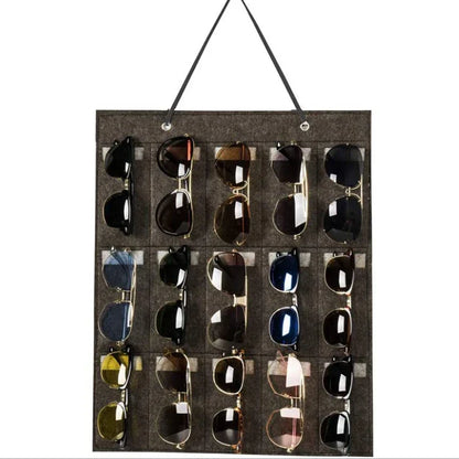 Stylish Wall Mount Glasses Organizer Storage Case