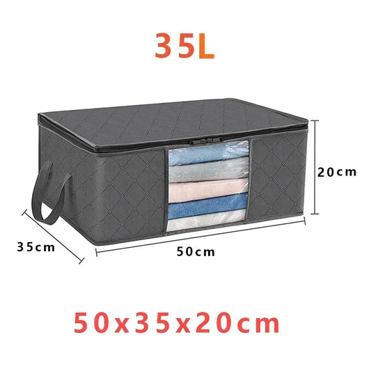 Collapsible Closet Storage Bag for Blankets & Clothes - Befez