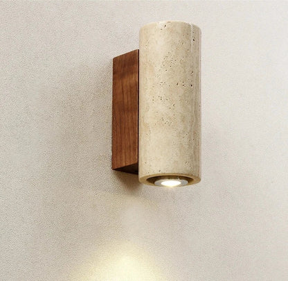 Natural Stone LED Wall Light Fixture