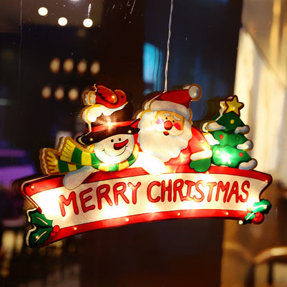 Colorful LED Christmas Window String Lights