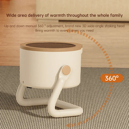 Compact 1000W Electric Space Heater with Safety Protection