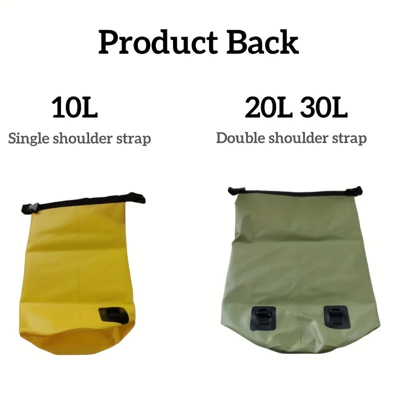 Waterproof Dry Sack Bag 10/20/30L Roll Top Backpack