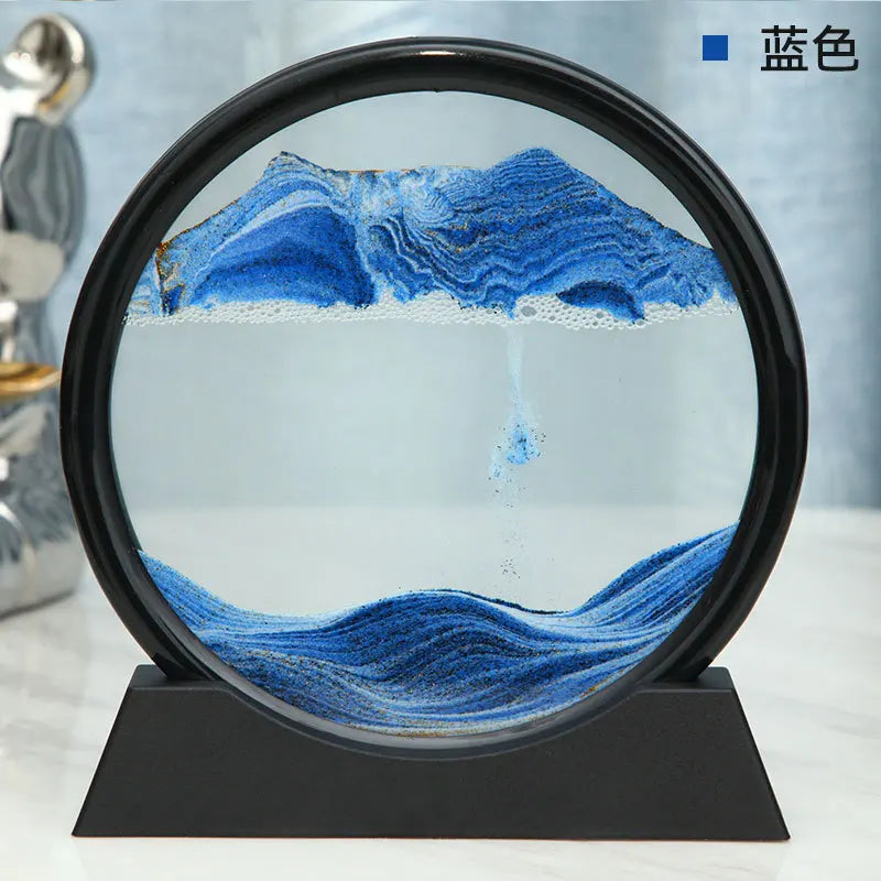 Soothing 3D Sand Art Glass Orb Decoration