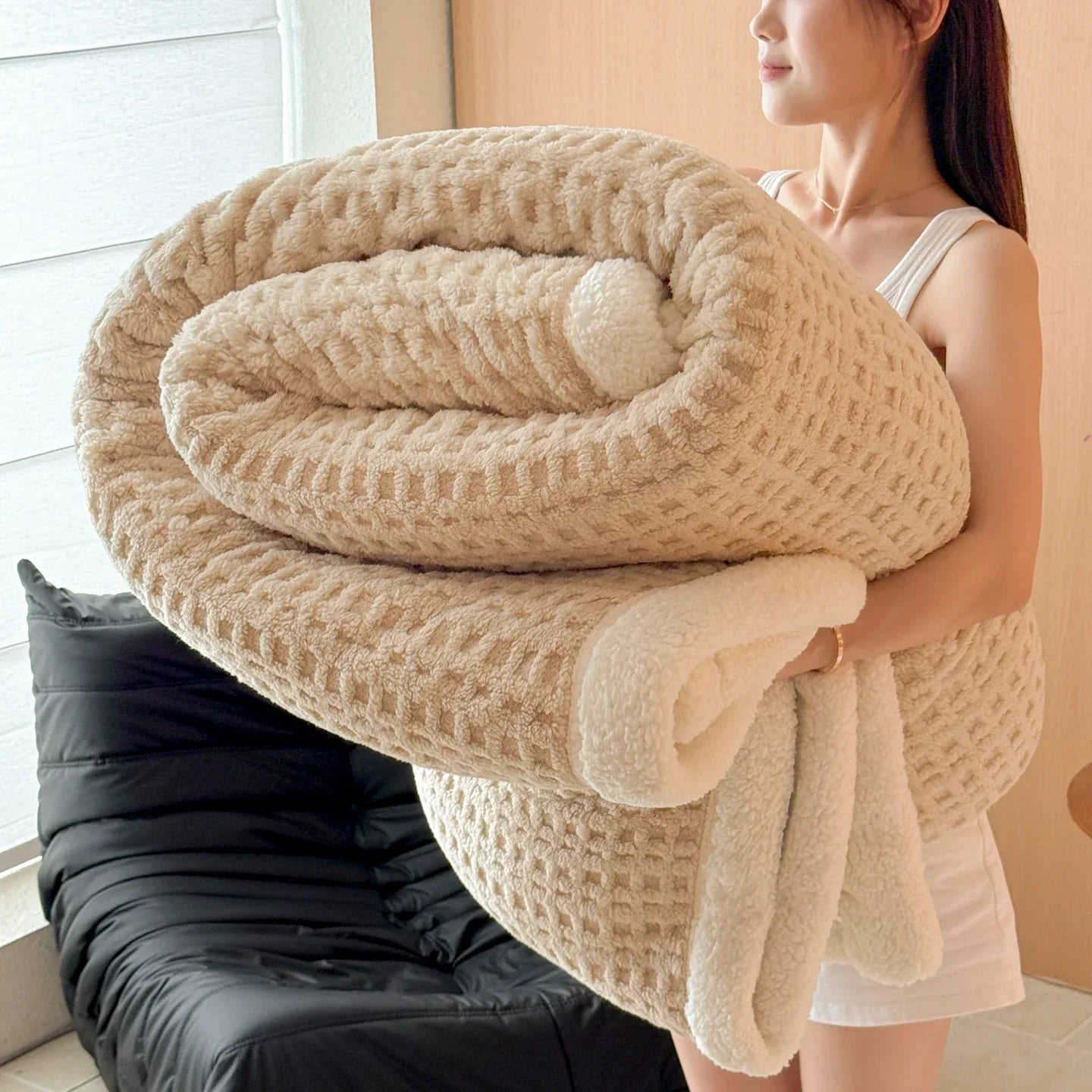 Plush Double Layer Fleece Blanket Ultra Soft Winter Throw - Befez