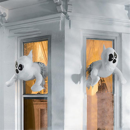 Spooky Hanging Ghost Window Decor