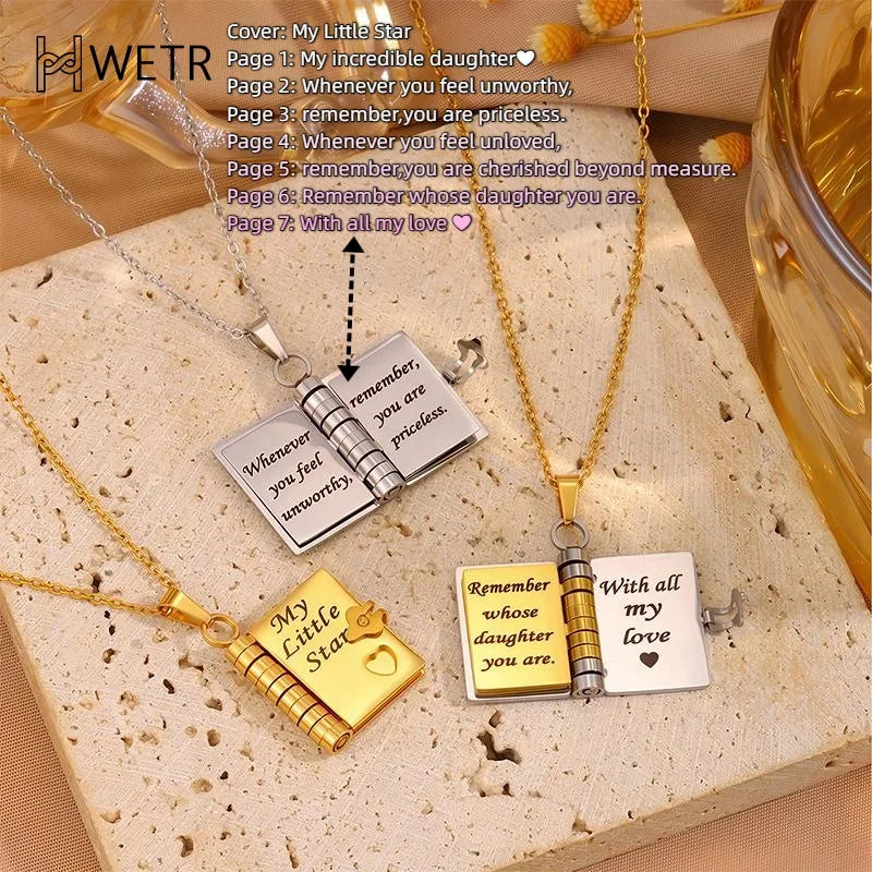 Heartfelt Message Pendant Necklace