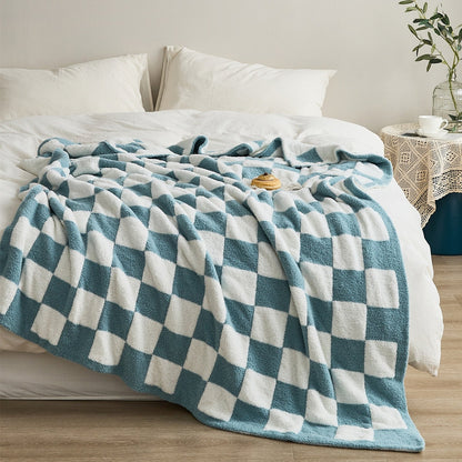 Vibrant Plaid Throw Blanket