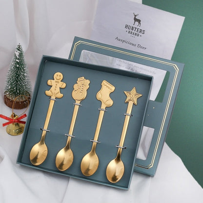 Festive Holiday 4 Piece Dinner Table Set
