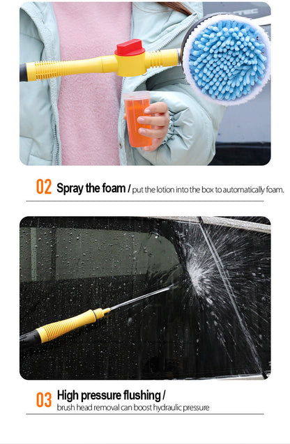 Befez Turbo Car Wash Brush with Soap Dispenser & Extension