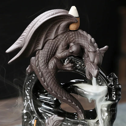 Unique Dragon Ceramic Incense Burner for Home Decor