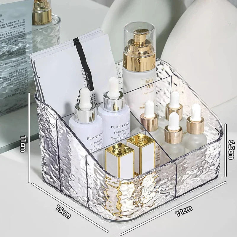 Spacious Makeup Storage Case Water Wave Pattern
