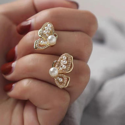 Sparkly Zircon Drop Earrings Korean Fashion Style