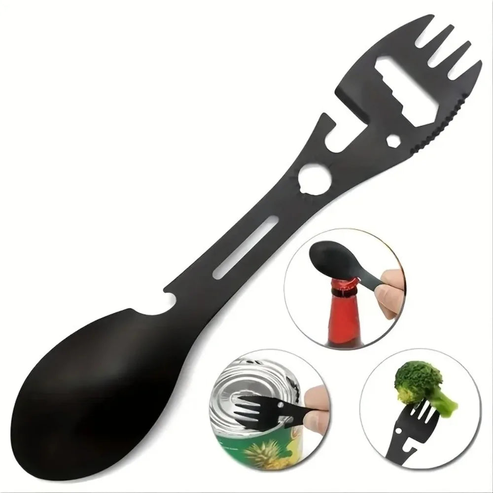 Portable 6-in-1 Stainless Steel Camping Utensil Set - Befez