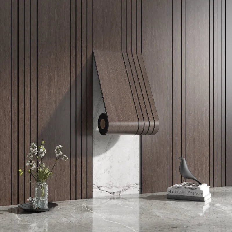 Textured Wooden Wall Stickers Decorative Panels