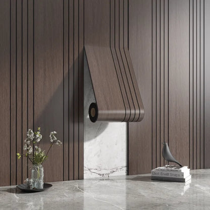 Textured Wooden Wall Stickers Decorative Panels