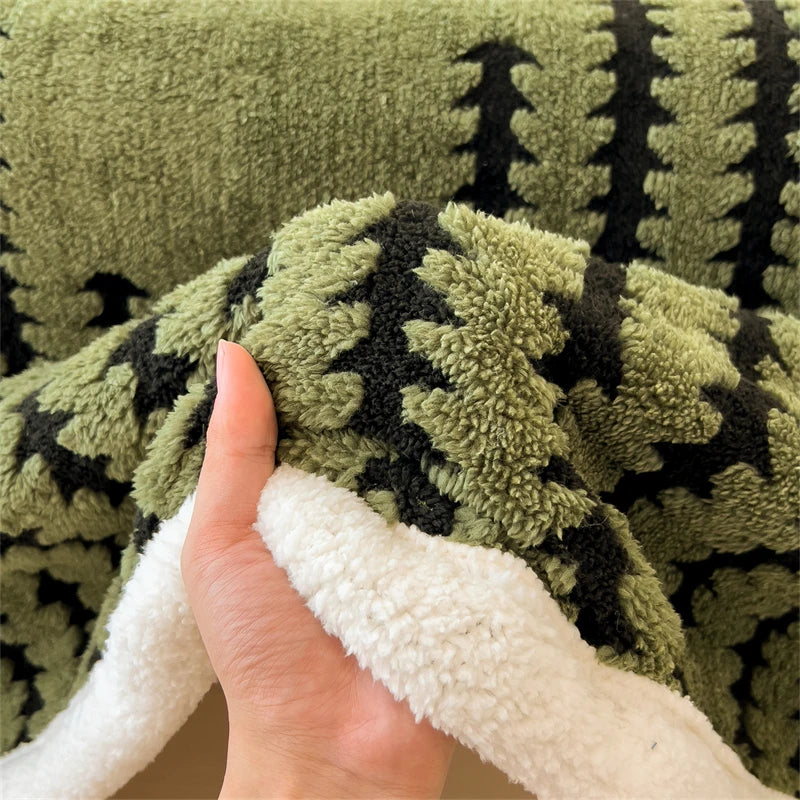 Plush Soft Fleece Blanket for Bed and Sofa