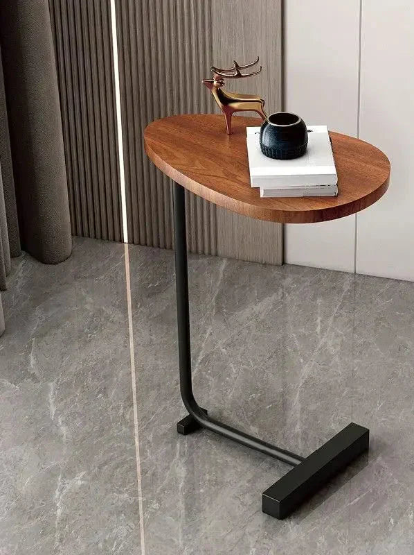 Space Saving End Table – Small Wooden Bedside Table