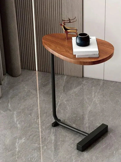 Space Saving End Table – Small Wooden Bedside Table