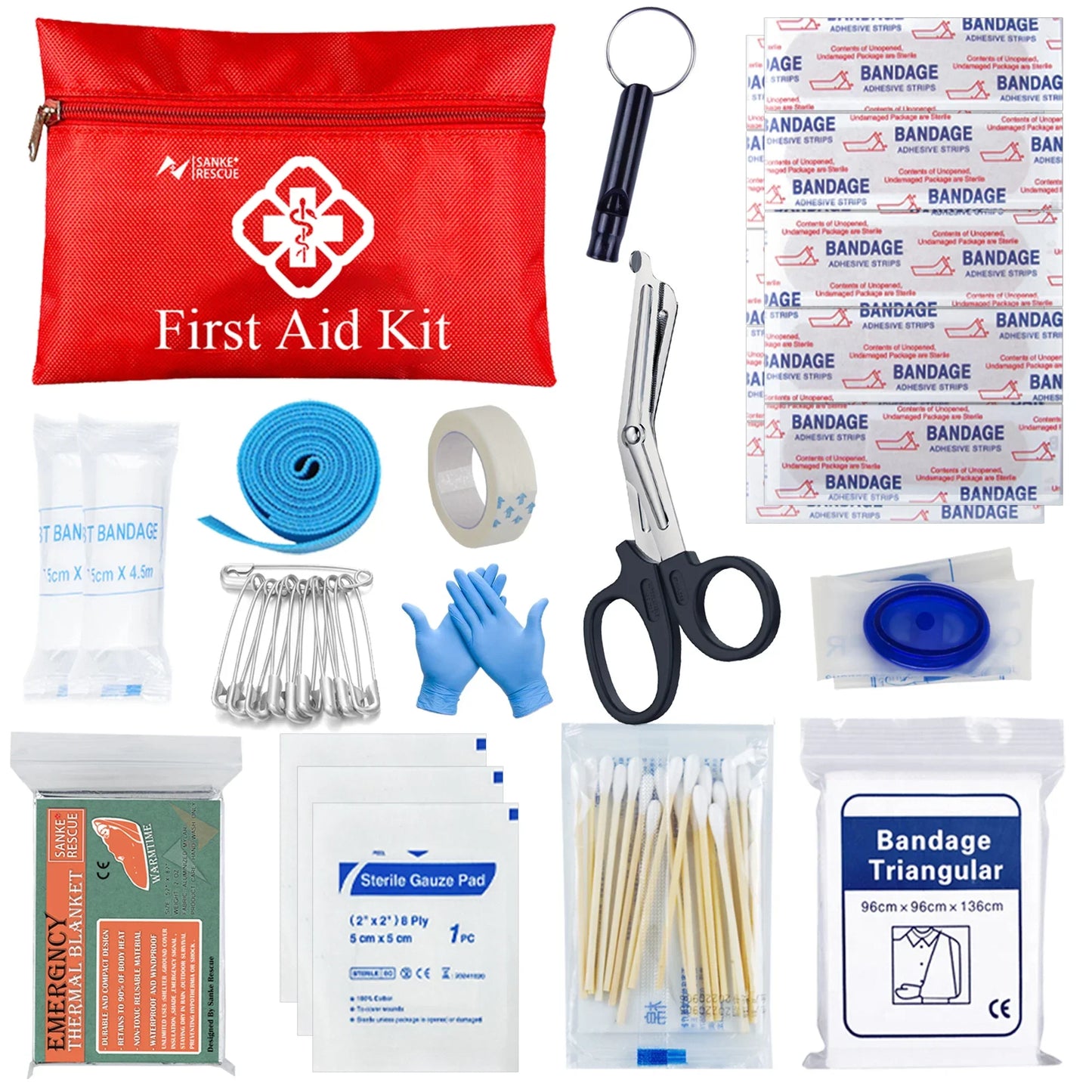 Ultimate 24-Piece Outdoor Survival Emergency Kit