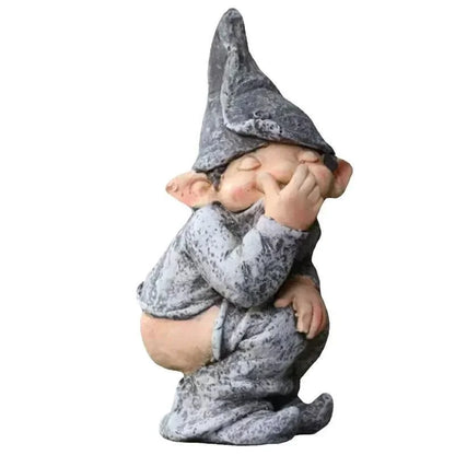 Quirky Gnome Statue for Outdoor Decor