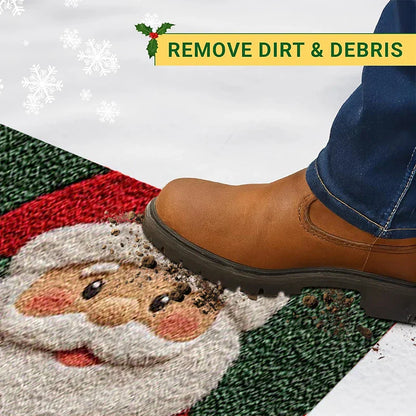 Fun Christmas Doormat with Santa & Gingerbread Design
