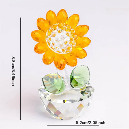 Beautiful Glass Floral Lamp