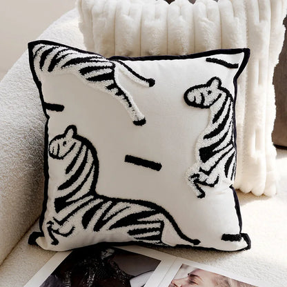 Stylish Horse Pattern Throw Pillow for Home Decor