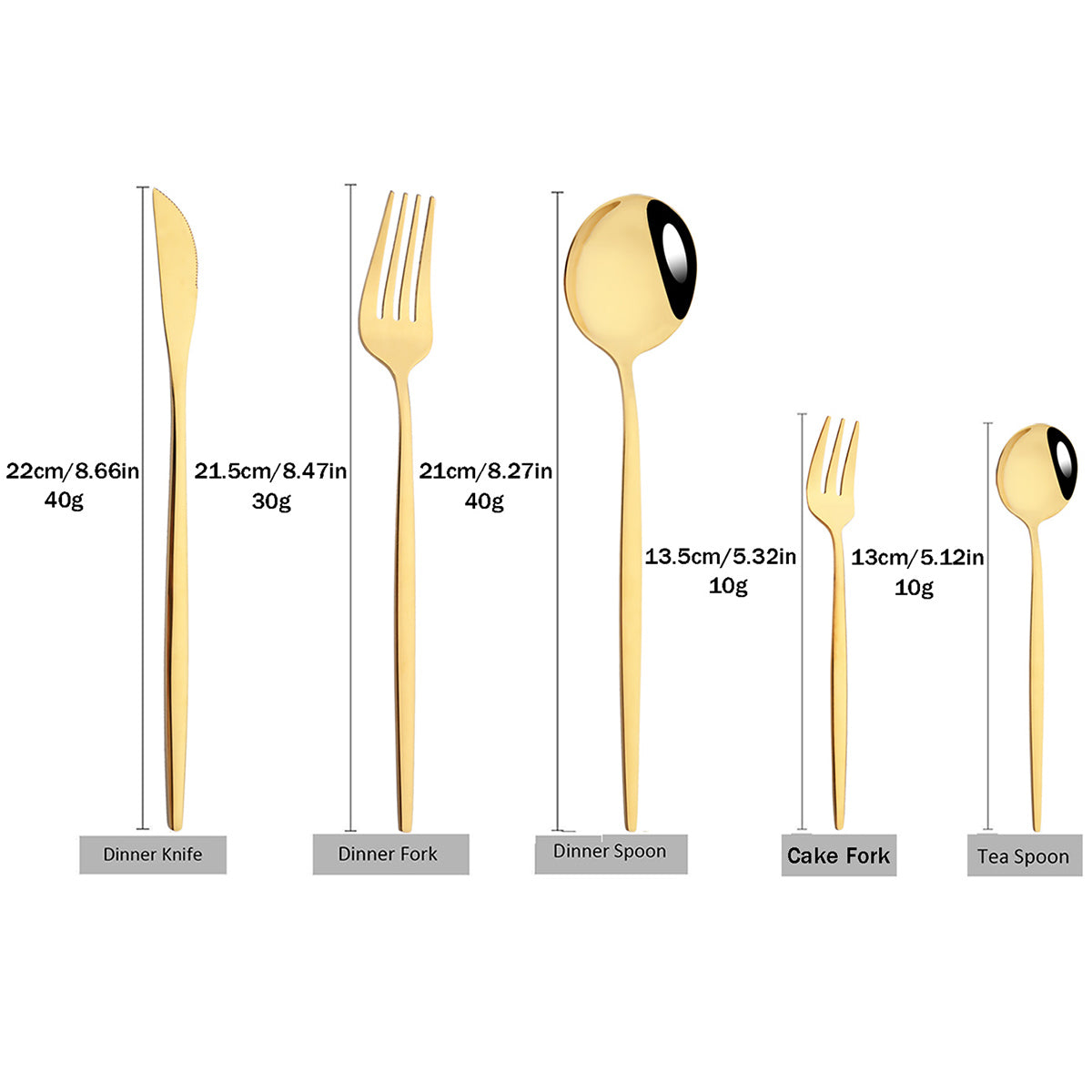 High Quality Metal Cutlery Dinner Set