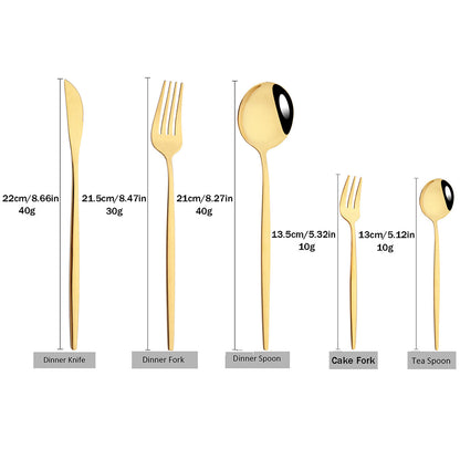 High Quality Metal Cutlery Dinner Set
