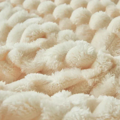 Soft Fuzzy Velour Blanket for Bed and Sofa