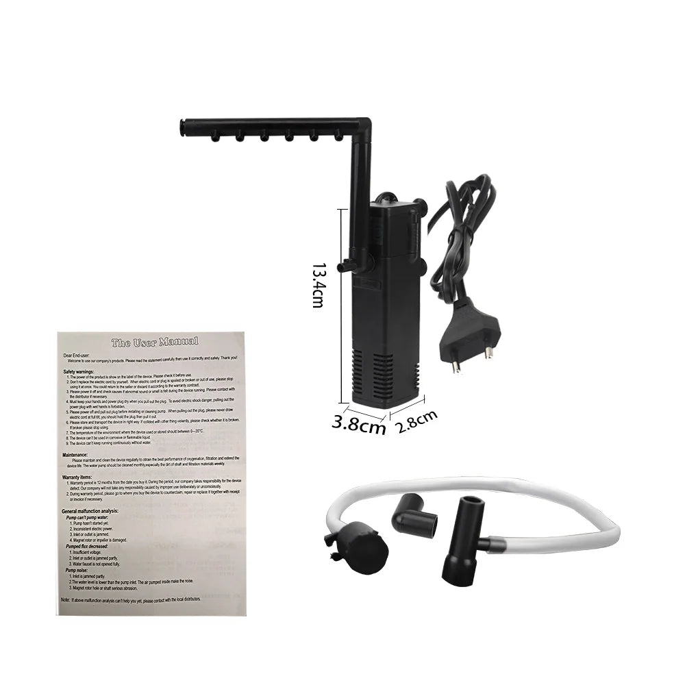 Compact Aquarium Water Pump Filter System - Befez