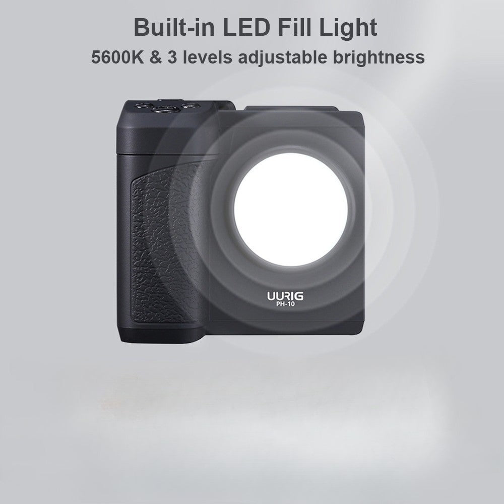 Compact LED Wireless Phone Grip Stabilizer
