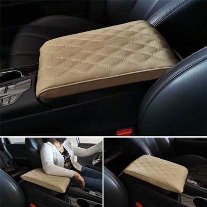Premium Leather Car Armrest Cushion