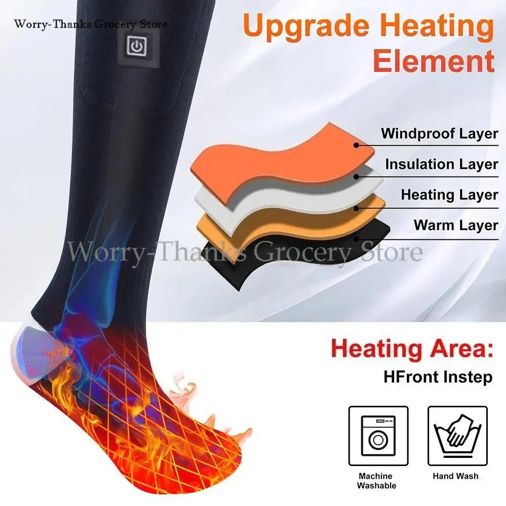 Warm Rechargeable Heated Socks for Outdoor Activities