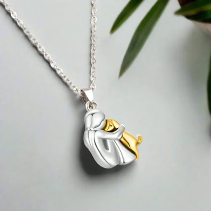 Beautiful Sterling Silver Drop Pendant Necklace