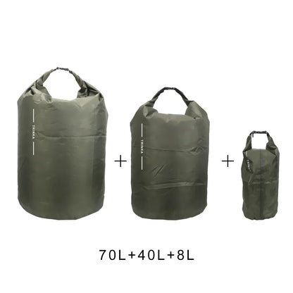 Waterproof Dry Sack Bags 8L 40L 70L for Camping