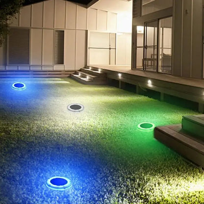Colorful Floating Solar Pool Lamp Blue LED Waterproof