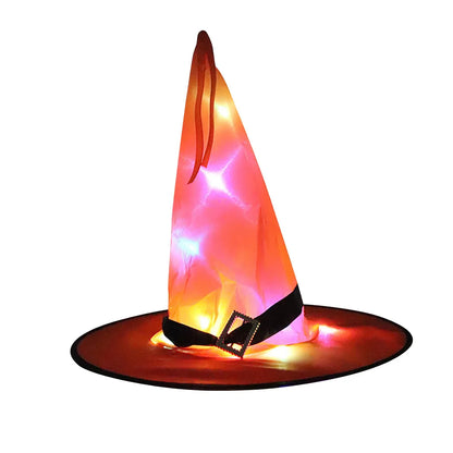 Spooky Glow Witch Hat for Kids and Adults Halloween Costume - Befez
