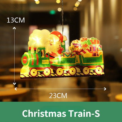 Colorful LED Christmas Window String Lights