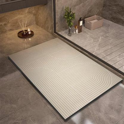 Soft Grip Bathroom Mat Fast Dry Shower Floor Rug
