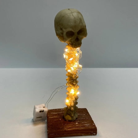 Dark Skull Desk Light Lamp