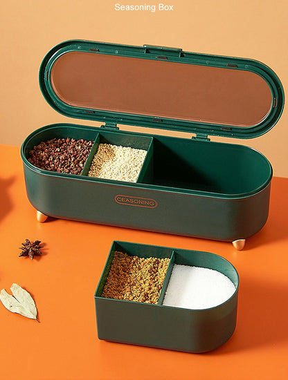Compact Adjustable Spice Storage Container