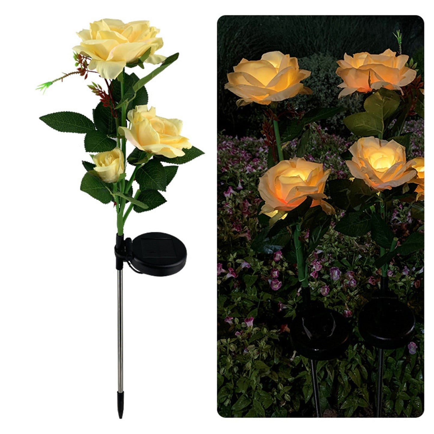 Colorful Outdoor Solar Powered Garden Lamp