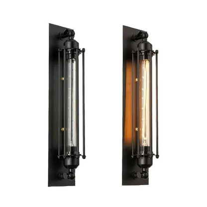 Rustic Metal Wall Lamp Vintage Style Edison Bulb Fixture